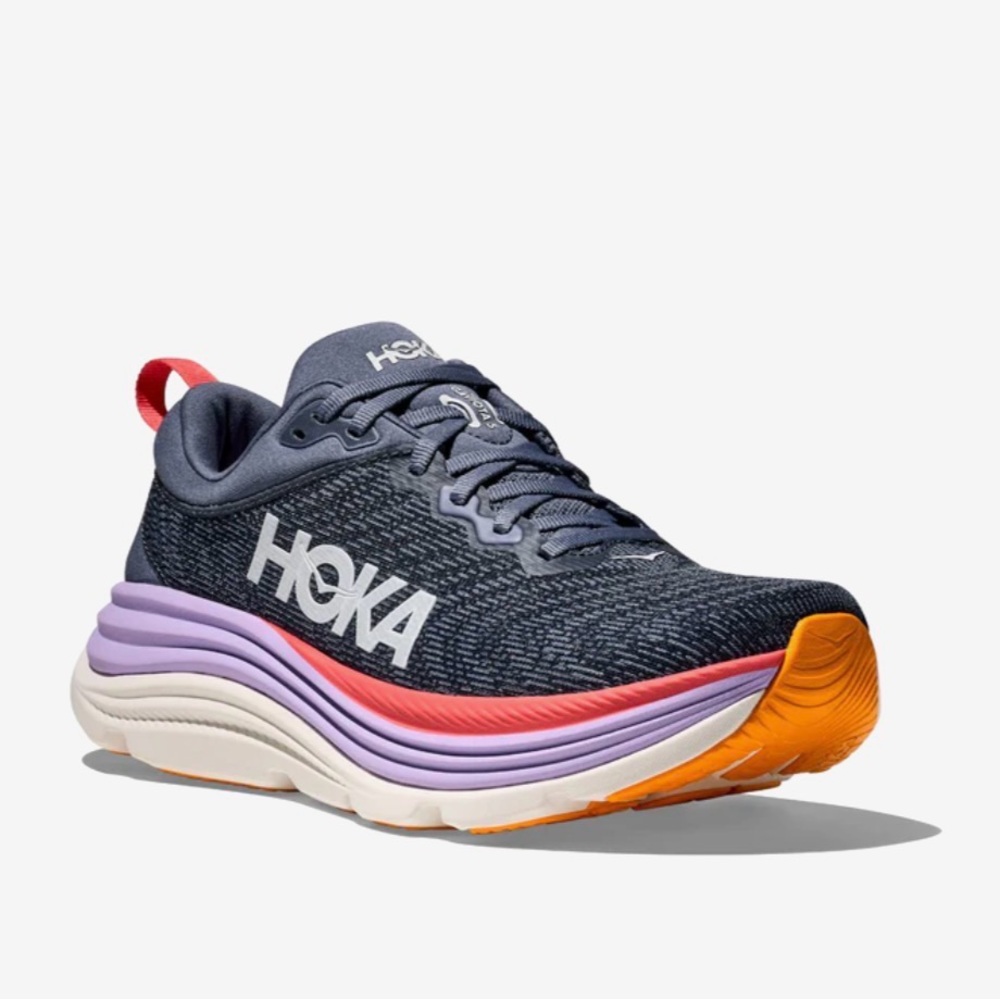Hoka Women's Gaviota 5 Running Shoes - Anchor/Grapefruit